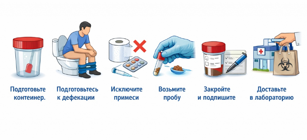 Анализ кала на скрытую кровь - подготовка